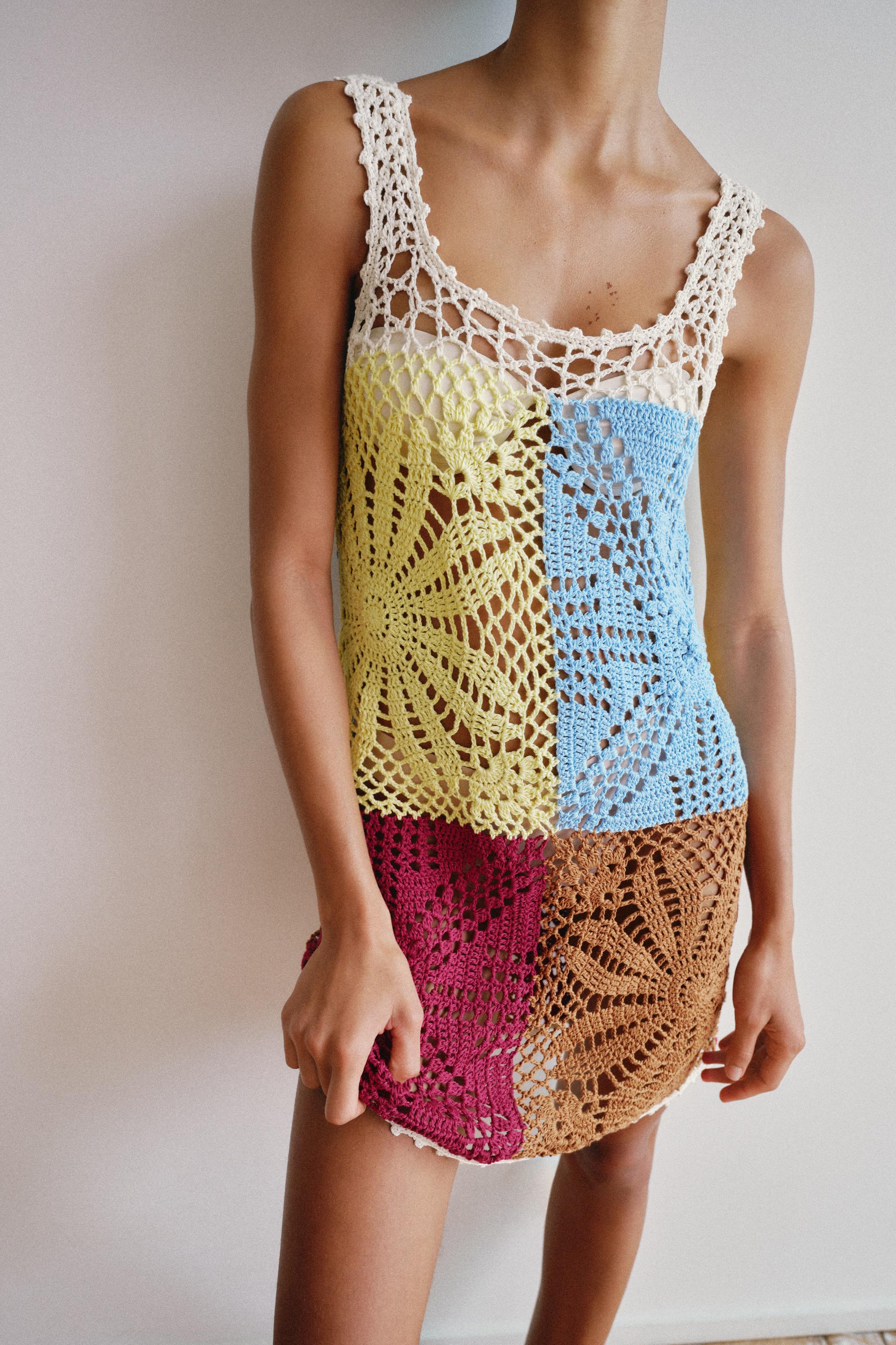 CROCHET KNIT DRESS